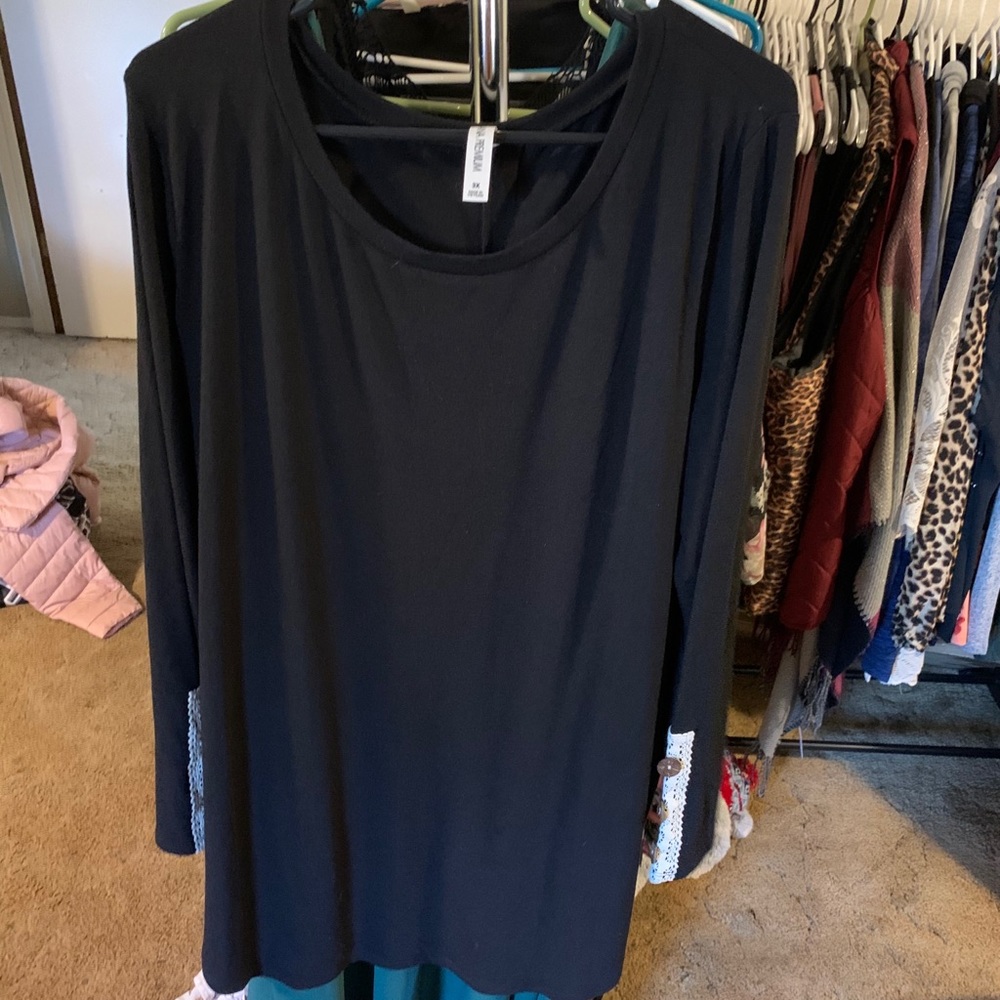 Plus Long Sleeve Top